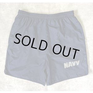 画像: アメリカ軍 US NAVY ナイロン トレーニングショーツ ネイビー (VINTAGE)