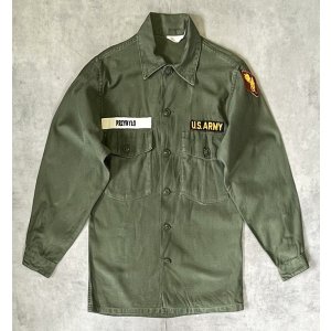 画像: 60'S アメリカ軍 US ARMY OG107 コットンサテン ユーティリティシャツ (VINTAGE)