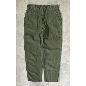 画像: 70'S アメリカ軍 US ARMY "OG107" コットンサテン ベイカーパンツ ミリタリーグリーン (VINTAGE)