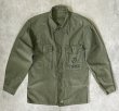 画像1: 50'S アメリカ軍 USMC "P-58" ステンシル入り コットンサテン ユーティリティシャツ (VINTAGE)