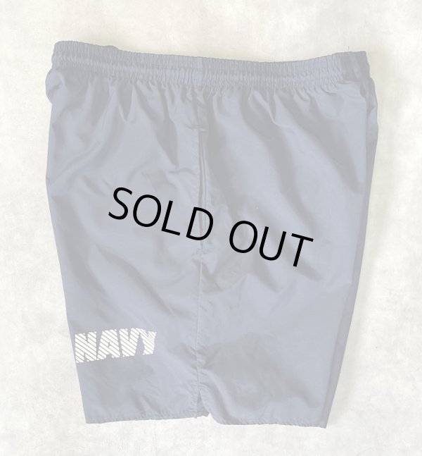 画像4: アメリカ軍 US NAVY ナイロン トレーニングショーツ ネイビー (VINTAGE)
