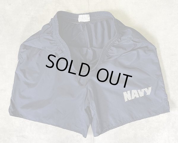画像3: アメリカ軍 US NAVY ナイロン トレーニングショーツ ネイビー (VINTAGE)