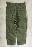 画像5: 60'S アメリカ軍 US ARMY "OG107" 初期モデル コットンサテン 平ボタン ベイカーパンツ (VINTAGE)