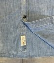 画像5: 90'S RALPH LAUREN 猫目メタルボタン チンスト＆マチ付き シャンブレーシャツ ブルー (VINTAGE)