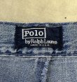 画像2: 90'S RALPH LAUREN "ボックスロゴ" ツープリーツ デニムショーツ インディゴ USA製 (VINTAGE)