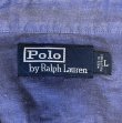画像2: 90'S RALPH LAUREN チンスト＆マチ付き リネンシャツ ダークブルー (VINTAGE)