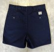 画像5: 90'S RALPH LAUREN "ボックスロゴ" ツープリーツ チノショーツ ネイビー TALONジップ USA製 (VINTAGE)