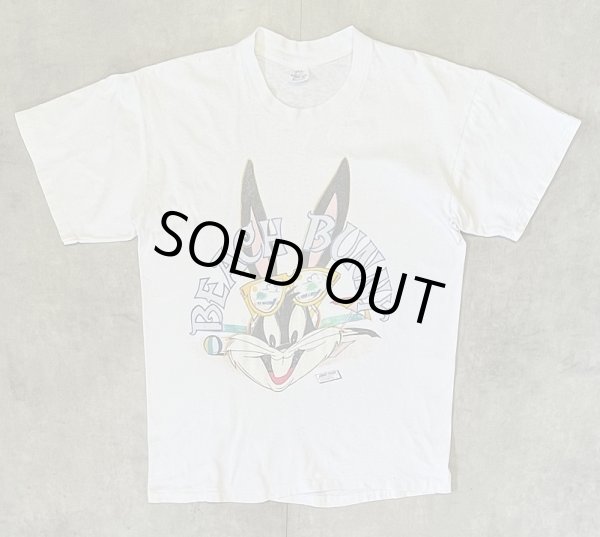 画像1: 80'S LOONEY TUNES "BUGS BUNNY" シングルステッチ 半袖 Tシャツ ホワイト USA製 (VINTAGE)