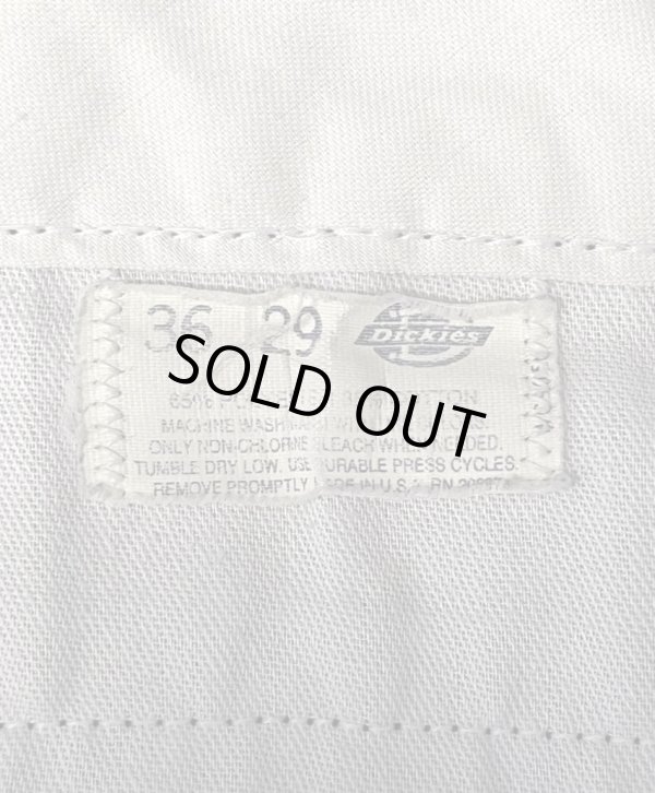 画像4: 80'S DICKIES 874 チビタグ ワークパンツ フェードオリーブ W33L29 USA製 (VINTAGE)