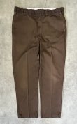 画像3: 80'S DICKIES 874 チビタグ ワークパンツ フェードブラウン W38L31 42TALONジップ USA製 (VINTAGE)