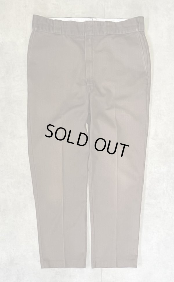 画像3: 80'S DICKIES 874 チビタグ ワークパンツ フェードブラウン W38L31 42TALONジップ USA製 (VINTAGE)