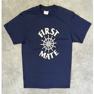 画像: 80'S SPORTSWEAR "FIRST MATE" シングルステッチ 半袖 Tシャツ ネイビー USA製 (VINTAGE)