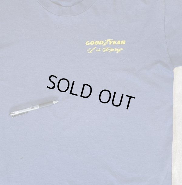 画像6: 90'S GOOD YEAR シングルステッチ 両面プリント 半袖 Tシャツ フェードネイビー カナダ製 (VINTAGE)