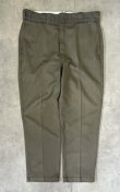 画像3: 80'S DICKIES 874 チビタグ ワークパンツ フェードオリーブ W33L29 USA製 (VINTAGE)