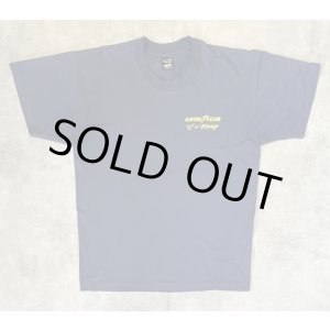 画像: 90'S GOOD YEAR シングルステッチ 両面プリント 半袖 Tシャツ フェードネイビー カナダ製 (VINTAGE)