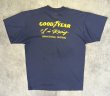 画像4: 90'S GOOD YEAR シングルステッチ 両面プリント 半袖 Tシャツ フェードネイビー カナダ製 (VINTAGE)