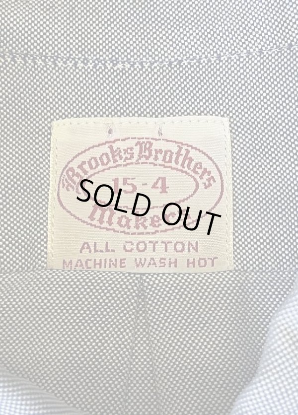 画像2: 70'S BROOKS BROTHERS "MAKERS" 6ボタン オックスフォード BDシャツ ブルー USA製 (VINTAGE)