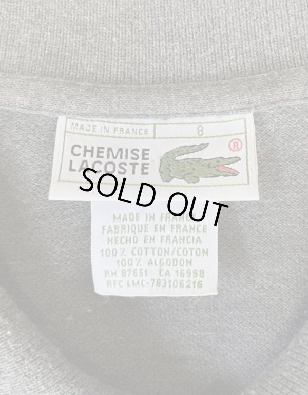 画像2: 80'S CHEMISE LACOSTE 長袖 ポロシャツ ダークグレーヘザー フランス製 (VINTAGE)