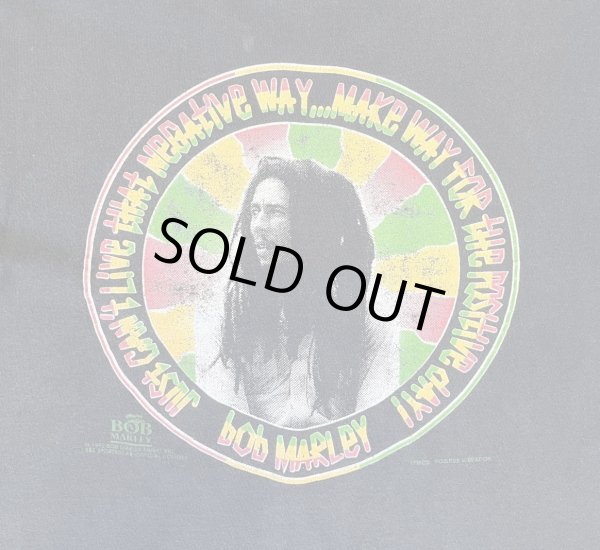 画像5: 90'S BOB MARLEY "POSITIVE VIBRATION" 両面プリント シングルステッチ 半袖 Tシャツ ブラック USA製 (VINTAGE)