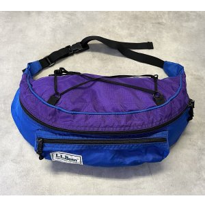 画像: 80'S LL Bean ナイロン ウエスト＆ショルダーバッグ ブルー/パープル (VINTAGE)