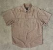 画像1: 90'S PATAGONIA  スナップボタン 半袖 シャンブレーシャツ ライトブラウン 香港製 (VINTAGE)