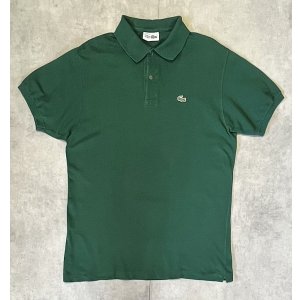 画像: 80'S CHEMISE LACOSTE ポロシャツ ダークグリーン フランス製 (VINTAGE)