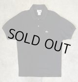 画像: 80'S CHEMISE LACOSTE ポロシャツ ブラック フランス製 (VINTAGE)
