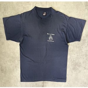 画像: 90'S BAR LE CHAMO シングルステッチ 半袖 Tシャツ フェードネイビー (VINTAGE)