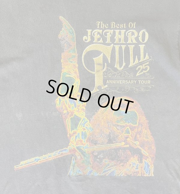画像3: 90'S JETHRO TULL "25th ANNIVERSARY TOUR" 両面プリント シングルステッチ 半袖 Tシャツ フェードブラック (VINTAGE)