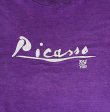 画像3: 80'S PICASSO "NY1980" シングルステッチ 半袖 Tシャツ パープル USA製 (VINTAGE)