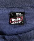 画像2: 90'S BAR LE CHAMO シングルステッチ 半袖 Tシャツ フェードネイビー (VINTAGE)