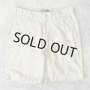 画像: 90'S RALPH LAUREN ノープリーツ チノショーツ ベージュ (VINTAGE)