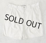 画像: 90'S RALPH LAUREN "ボックスロゴ" ツープリーツ チノショーツ ベージュ (VINTAGE)