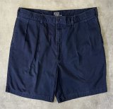 画像: 90'S RALPH LAUREN ツープリーツ チノショーツ ネイビー (VINTAGE)