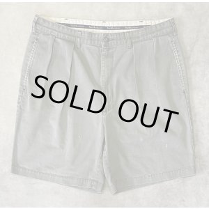 画像: 90'S RALPH LAUREN "TYLER SHORT" ツープリーツ チノショーツ カーキ (VINTAGE)