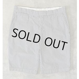 画像: 90'S RALPH LAUREN ノープリーツ シアサッカーショーツ ストライプ (VINTAGE)