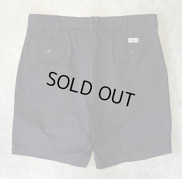 画像5: 90'S RALPH LAUREN "TYLER SHORT" ツープリーツ チノショーツ ブラック (VINTAGE)