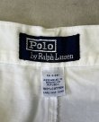 画像2: 90'S RALPH LAUREN "ボックスロゴ" ツープリーツ チノショーツ ホワイト (VINTAGE)