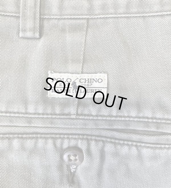 画像6: 90'S RALPH LAUREN "TYLER SHORT" ツープリーツ チノショーツ カーキ (VINTAGE)