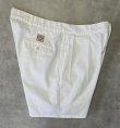画像4: 90'S RALPH LAUREN "ボックスロゴ" ツープリーツ チノショーツ ホワイト (VINTAGE)