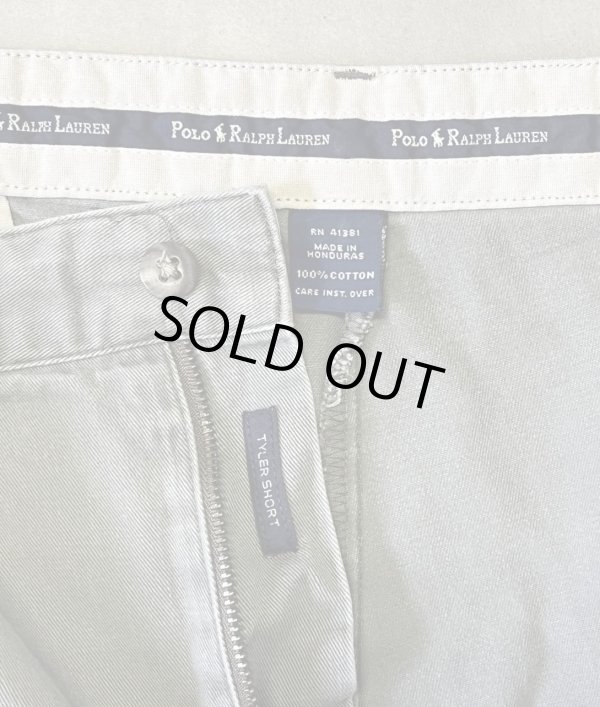 画像2: 90'S RALPH LAUREN "TYLER SHORT" ツープリーツ チノショーツ カーキ (VINTAGE)