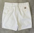 画像5: 90'S RALPH LAUREN "ボックスロゴ" ツープリーツ チノショーツ ホワイト (VINTAGE)