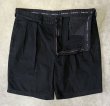 画像3: 90'S RALPH LAUREN "TYLER SHORT" ツープリーツ チノショーツ ブラック (VINTAGE)