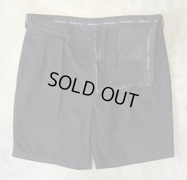 画像3: 90'S RALPH LAUREN "TYLER SHORT" ツープリーツ チノショーツ ブラック (VINTAGE)