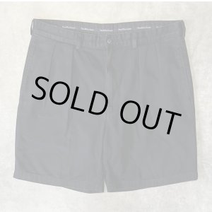 画像: 90'S RALPH LAUREN "TYLER SHORT" ツープリーツ チノショーツ ブラック (VINTAGE)