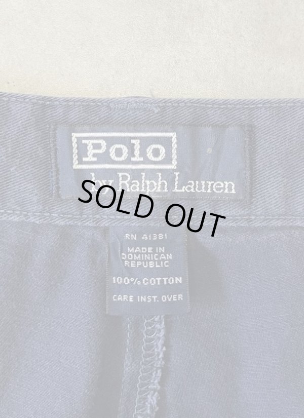 画像2: 90'S RALPH LAUREN ツープリーツ チノショーツ ネイビー (VINTAGE)