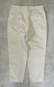 画像3: 90'S RALPH LAUREN "ボックスロゴ" ツープリーツ チノパンツ ライトベージュ (VINTAGE)