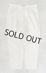 画像: 90'S RALPH LAUREN "ボックスロゴ" ツープリーツ チノパンツ ライトベージュ (VINTAGE)