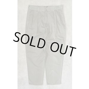 画像: 90'S RALPH LAUREN "ボックスロゴ" ツープリーツ チノパンツ カーキ USA製 (VINTAGE)