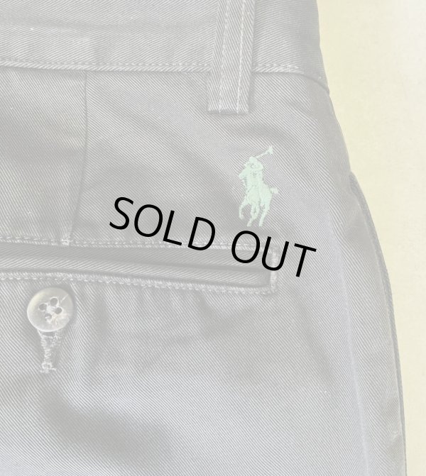 画像4: 90'S RALPH LAUREN "ETHAN PANT" ツープリーツ チノパンツ ブラック (VINTAGE)